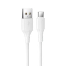 Кабель HOCO X120 Beneficio silicone charging data cable USB to Type-C 60W 3A 1m White